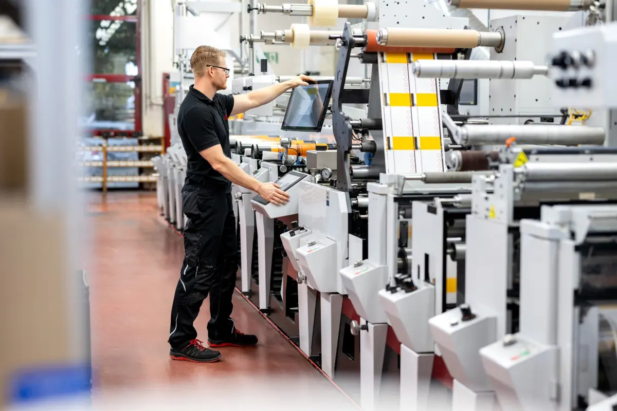 Imagebild Etikettenproduktion